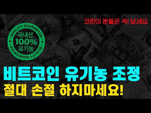 비트코인ㅣ건강한 조정입니다. 절대 손절하지마세요! 이유 말씀드릴게요