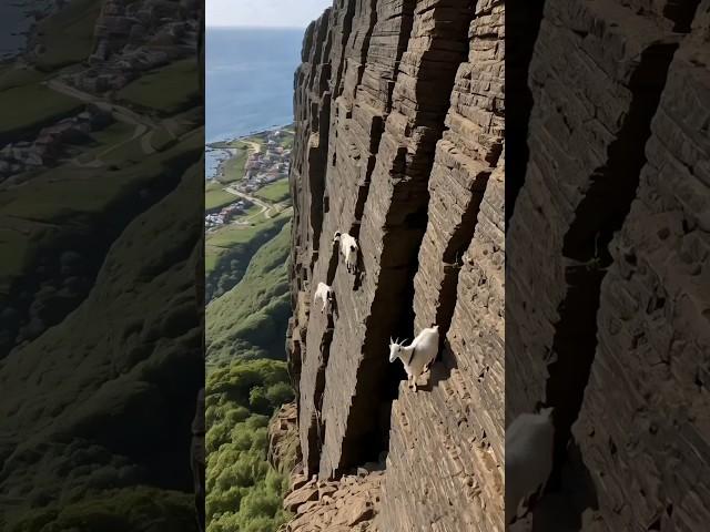 Goats Descend from the Edge of the World Like Gravity Doesn’t Exist! ️
