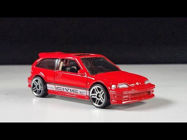 Hot Wheels Mainline Review: Honda Civic EF | 2023 HW J-IMPORTS