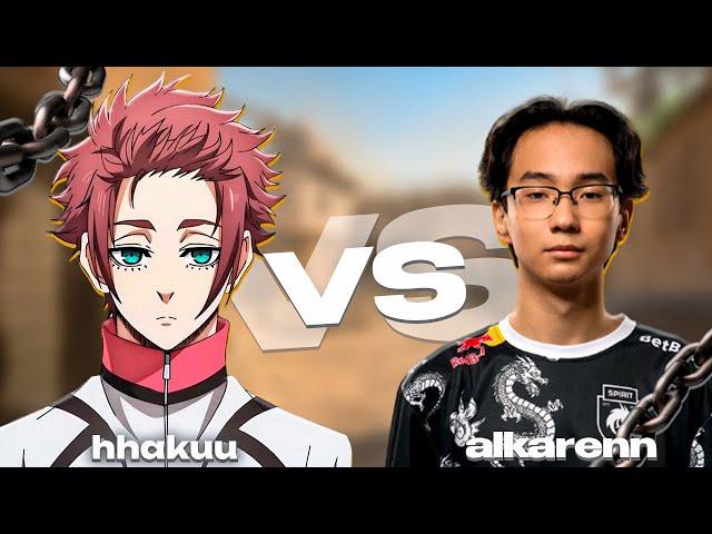 Hhakuu попался против игрока Spirit Academy / hhakuu vs alkarenn / Нарезка со стрима. (CS2)