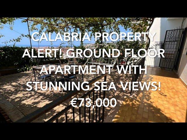 Calabria Property Alert! Ground Floor Scalea Apartment with Sea Views and Terrace €73,000