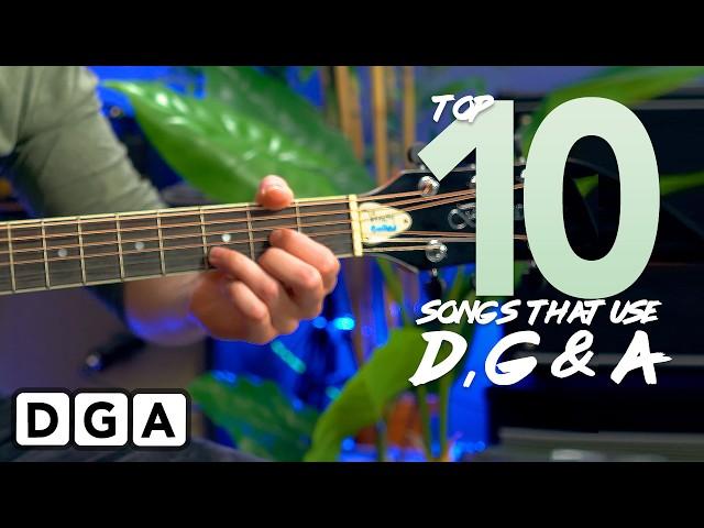 Play 10 guitar songs with 3 EASY chords | D, G and A major