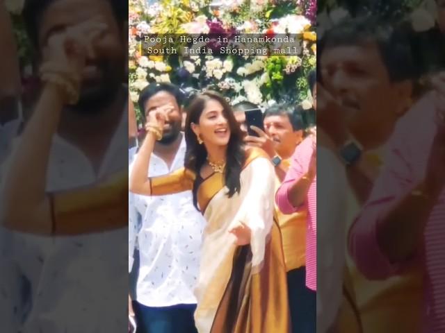 Pooja Hegde Butta Bomma Dance in Hanamkonda South India Shoppingmall Opening  #shorts #poojahegde