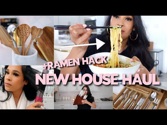 New House Haul! Kitchen Haul, Ramen Hack, Patio Update! - VLOG MissLizHeart