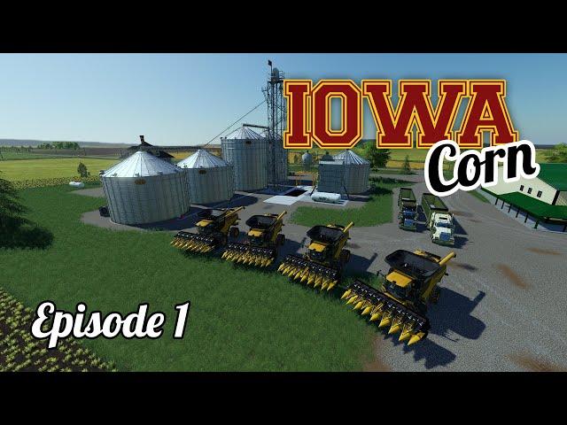 BIG Corn Harvest in Iowa - Flint Hills US Map - Farming Simulator 19