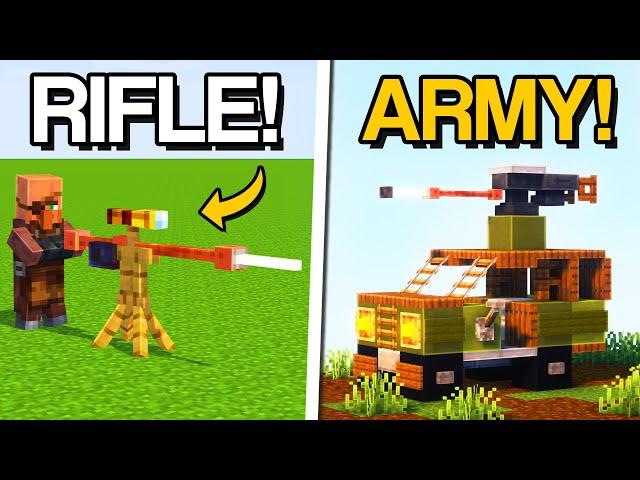 Minecraft: 15 BEST Military Build Hacks & Ideas!