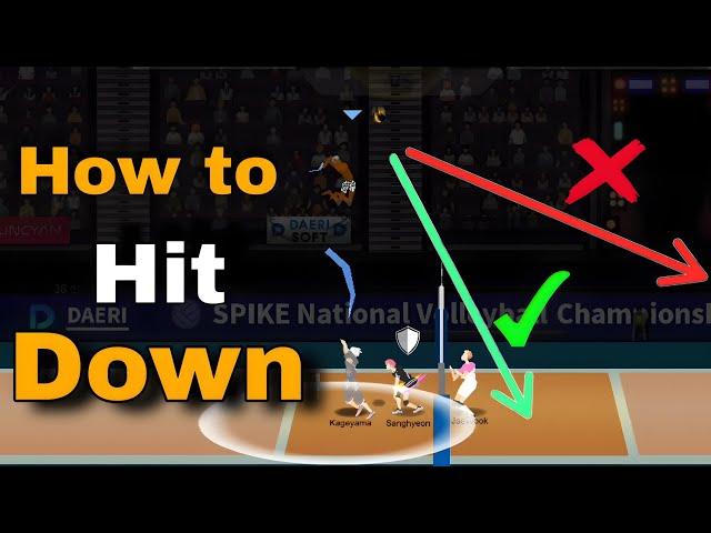 Tutorial -- How to hit down - The spike volleyball 3×3