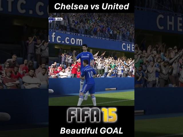 GOAL, Chelsea vs Manchester United FIFA 15 Football Match  #fifagameplay#fifa #football