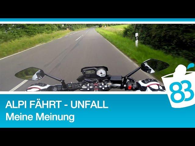 "alpi fährt" Unfall - MotoVlogger hat Unfall und Fußgänger stirbt