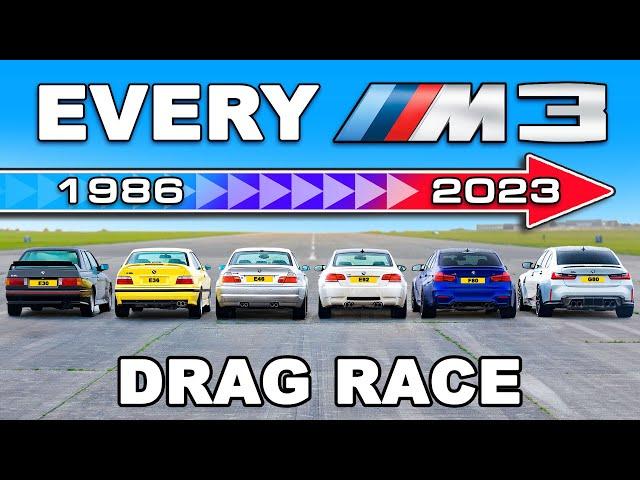 BMW M3 Generations DRAG RACE