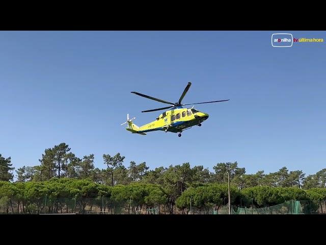  Homem vitima de doença súbita transportado de urgência para o Hospital de Faro