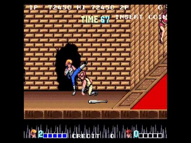  Double Dragon (Arcade) - Whole game with one coin