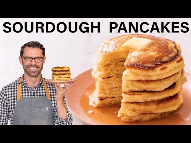 Fluffy Sourdough Pancakes Recipe