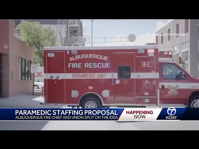 Albuquerque City Council addresses proposal on paramedic firefighter staffing