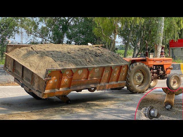 How to repair Broken Axle of a Tractor Trolly