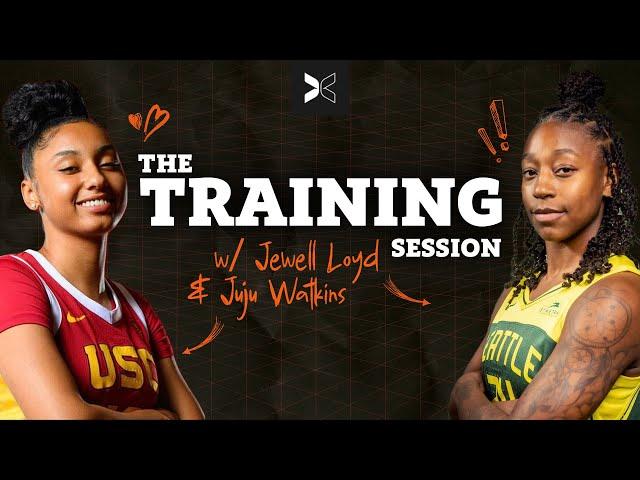 2x WNBA Champ Gold Mamba In Lab w/ 2023 No.1 Player | Training Session: Jewell Loyd & Juju Watkins