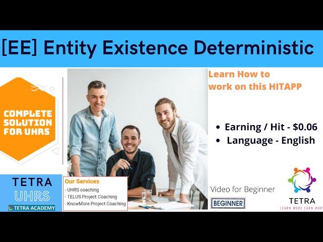 [EE] Entity existence deterministic task by TETRA Academy Beginner