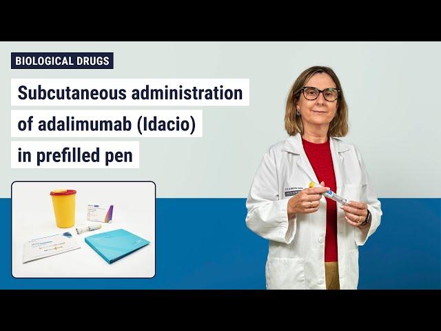 Subcutaneous administration of adalimumab (Idacio) in prefilled pen