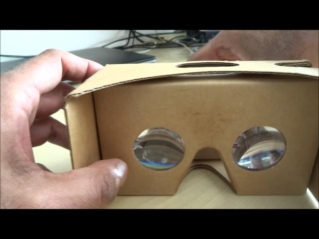 Unboxing and setup of a Google Cardboard