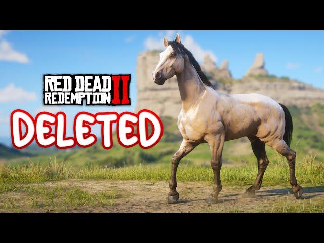 15 BEAUTIFUL *DELETED* HORSES | Red Dead Redemption 2