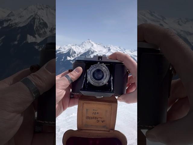 Shooting Mountains On A 1940s Film Camera  #expiredfilmclub #filmcamera #mountains #shorts #fyp