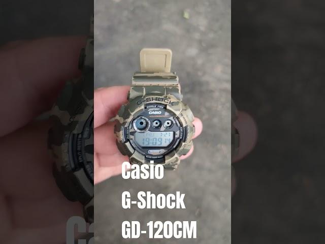 Очень надёжный и простые часы от Casio G-Shock GD-120 в защитной расцветке military tactical