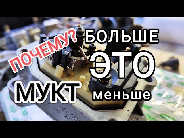 МУКТ. Почему цифры меньше, а подача больше? ТНВД VE