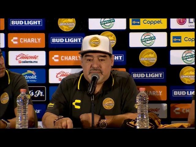 Presentación de Diego Maradona con Dorados de Sinaloa