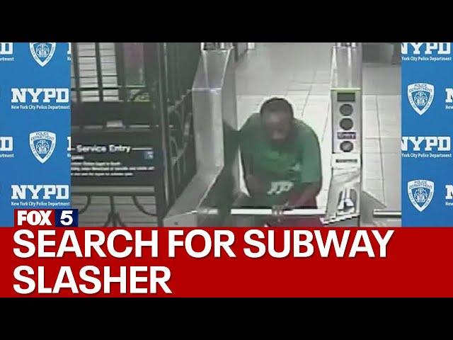 NYC Mayor Adams touts crime drop amid search for subway slasher