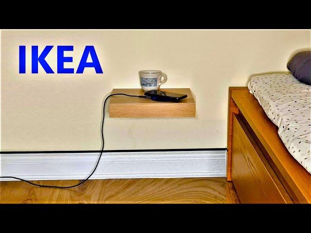 Ikea floating shelf installation | floating nightstand