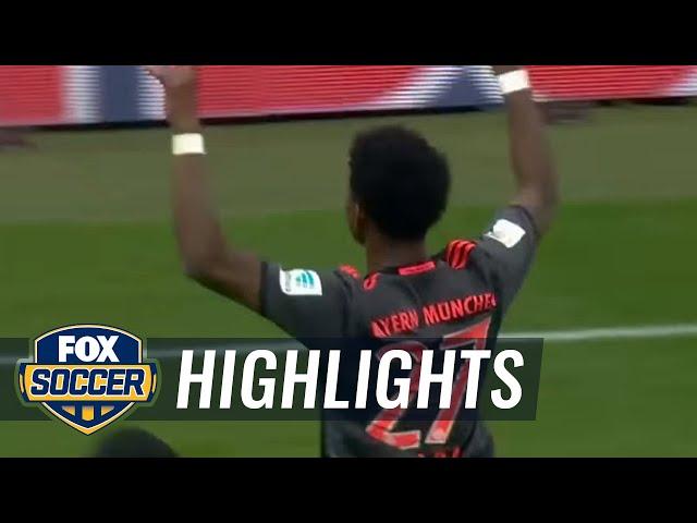 David Alaba scores equalizer off brilliant free kick​ | 2016-17 Bundesliga Highlights