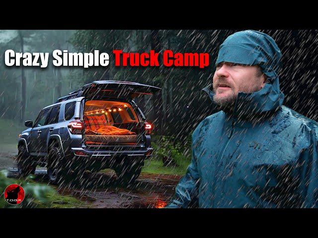 ️ Truck Camping in HEAVY RAIN - Remote Overnight Adventure