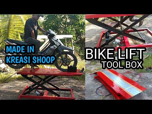 BUAT BIKE LIFT SENDIRI  DAN TOOL BOX RAK