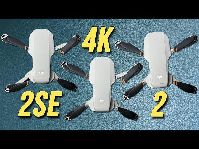 DJI Mini 4k oder DJI Mini 2 SE im Vergleich mit DJI Mini 2. Welche ist die beste Drohne unter 300€?