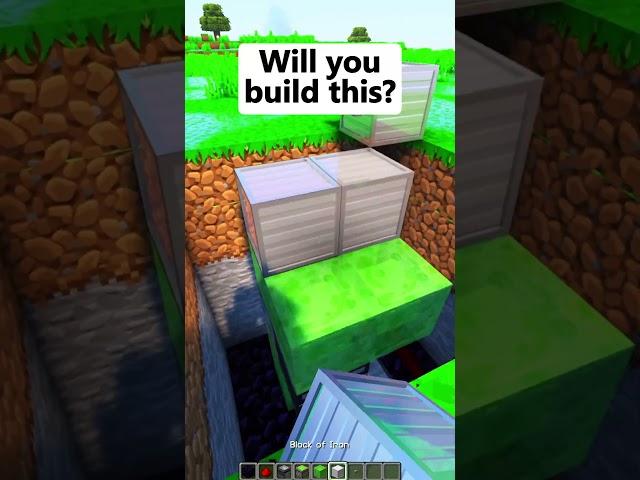 INSTEAD Build thisfastest ELEVATOR (Time To Pretend) in Minecraft! #shorts
