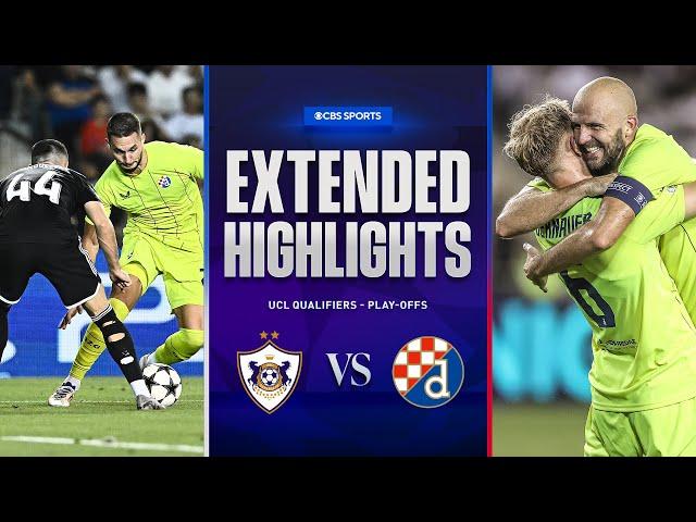 Qarabağ vs. Dinamo Zagreb: Extended Highlights | UCL Qualifiers - Play-offs | CBS Sports Golazo