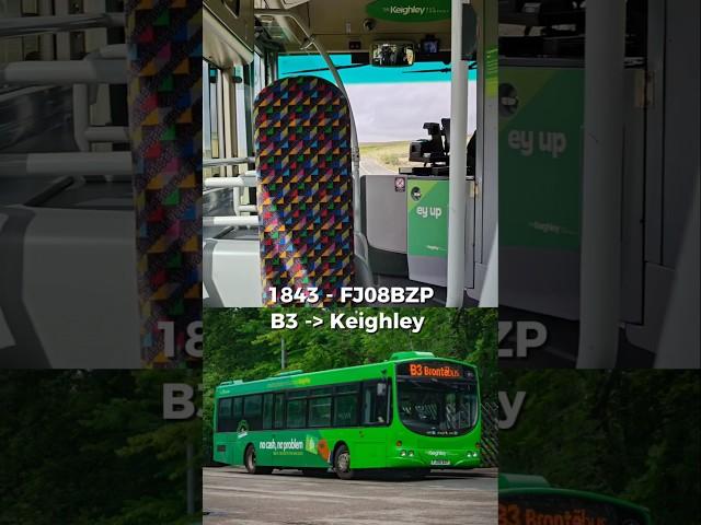 1843 FJ08BZP - Wright Eclipse Urban Volvo B7RLE - B3 Hebden Bridge to Keighley #transdev #wrightbus