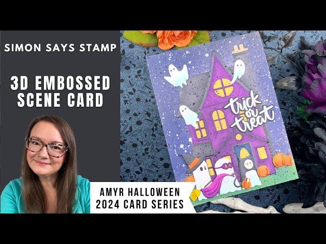 3D Embossed Scene Card | AmyR Halloween 2024 Card Series #26   HD 1080p