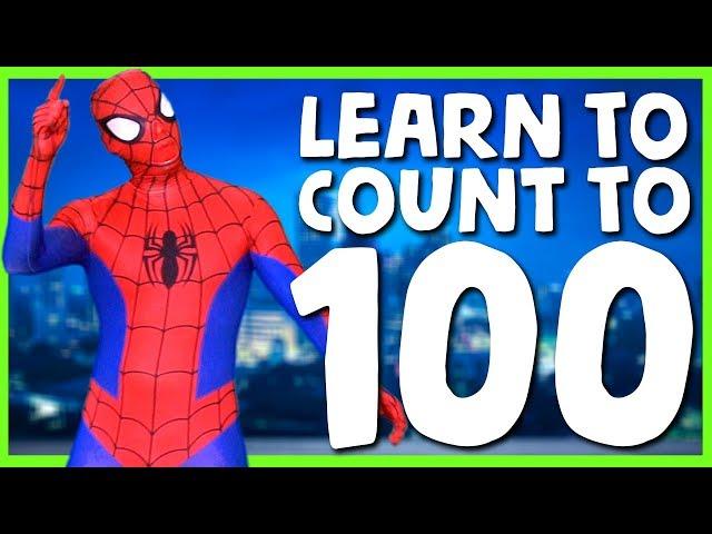 1⃣0⃣0⃣ Learn To Count To 100 With Spiderman  Spiderman Superhero Sing Along Songs 