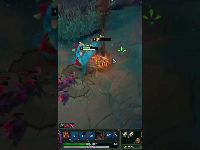Huge Animation Cancel!#gnar #leagueoflegends #gnarclips #shorts