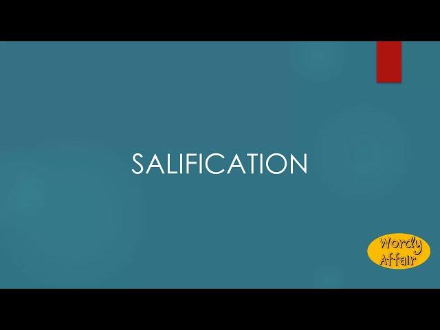 Salification Meaning