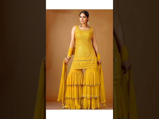 Best designer dresses for haldi ceremony||