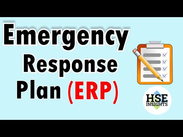 Emergency Response Plan ERP | Contents of ERPs