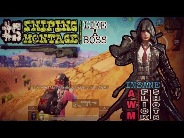 #5 Sniper Montage || Insane Flick Shots/Quick Scope|| Must Watch || PUBG Mobile || POCO F1
