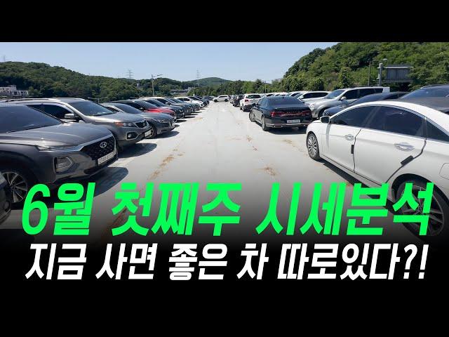 6월 첫주 중고차시세 거래가 많고 적은차 총정리드려요