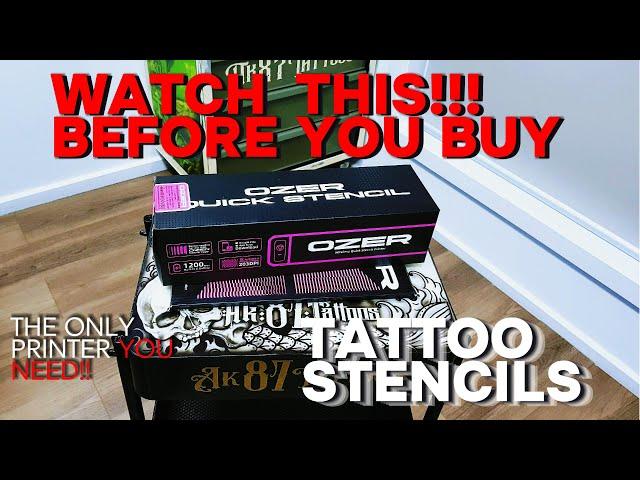 WATCH THIS !!! BEFORE You Buy ANY TATTOO Stencil Printer