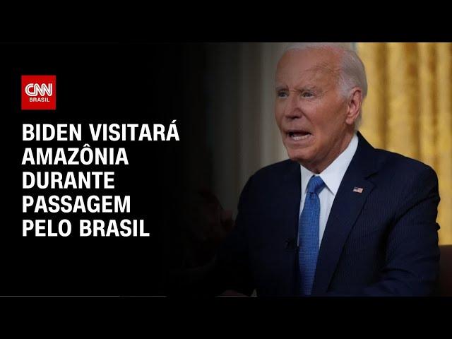 Biden visitará Amazônia durante passagem pelo Brasil | CNN NOVO DIA