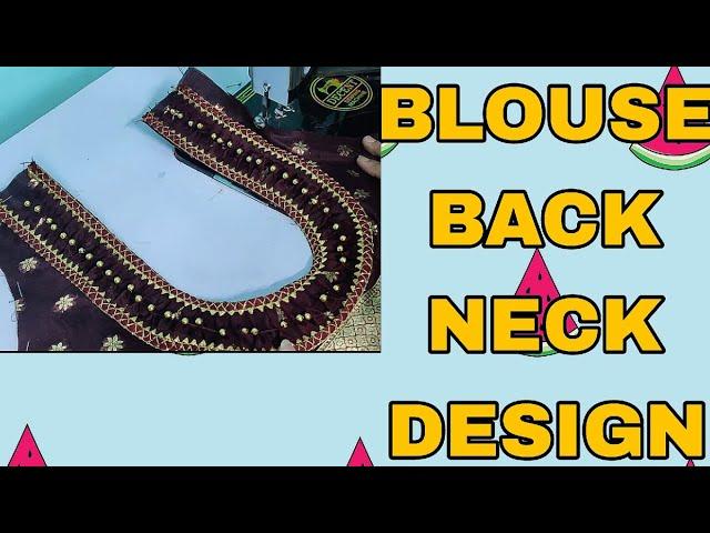 BLOUSE BACK NECK DESIGN||FASHION FLORA CREATIONS||VIDEO - 17 #fashion #fahiondesign #fahiondesign