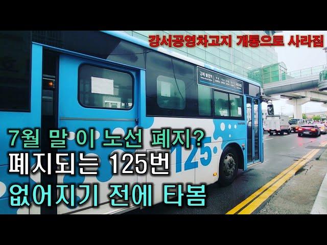 7월 29일부터 못탄다고? 곧 있으면 못보는 특이한 노선 125번 탑승기