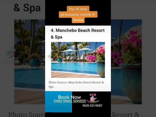 10 Best All-inclusive Resorts in Aruba.  (Book now with Sykes Travel Services 1929-321-9587)